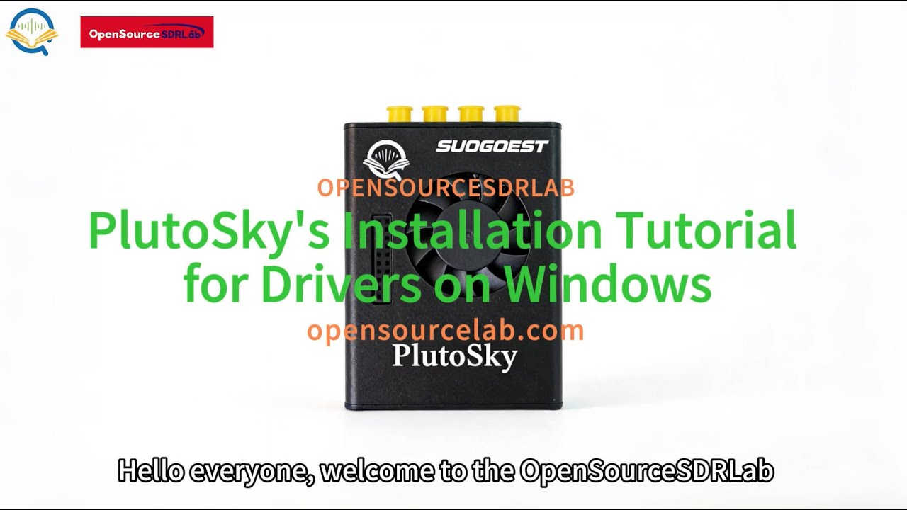OpenSourceSDRLab PlutoSky 7020-AD9361/AD9363 SDR: Installation