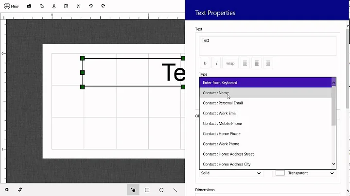Windows Store Barcode & Label - Create Mailing Labels