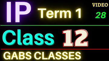 100 % Marks in IP TERM 1 CLASS 12 | Class 12 IP Term 1