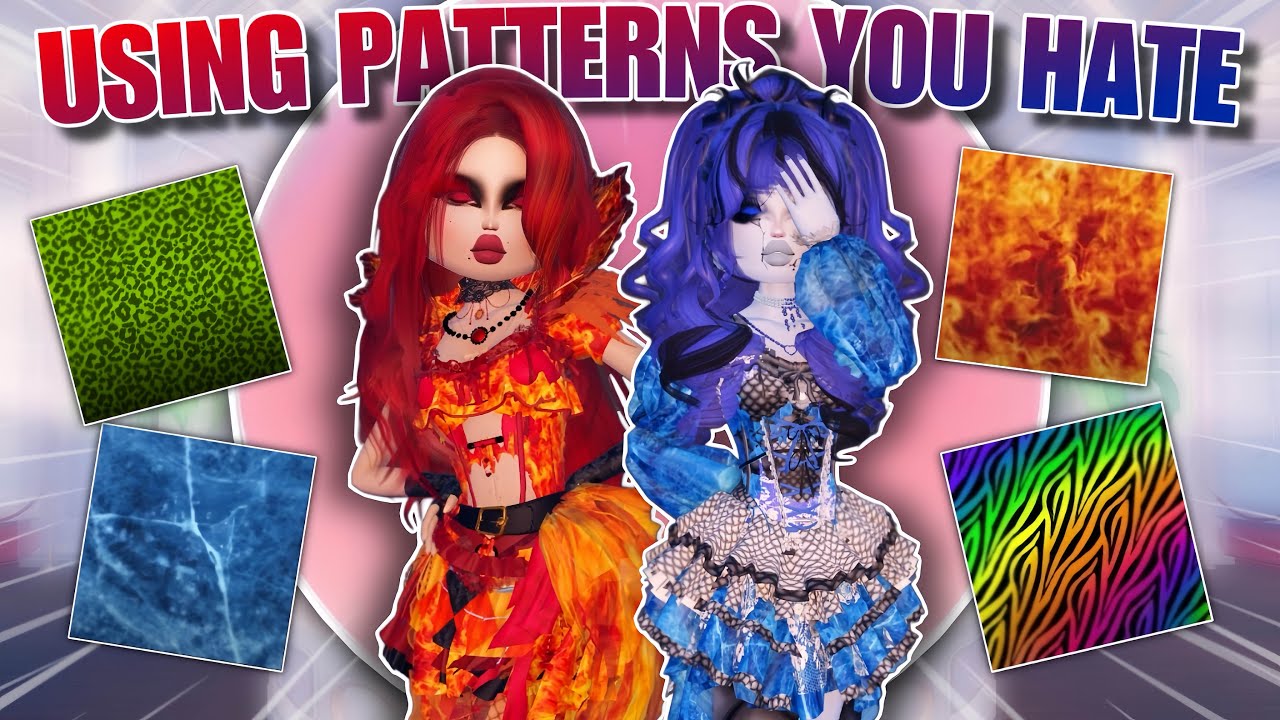 Using PATTERNS That *YOU HATE* In Dress To Impress PRO SERVERS!! - YouTube