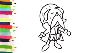 [アンパンマンイラスト]　描けたらうれしい！アボガドじいやの絵の描き方　How to draw　anpanman