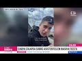 ¿QUIÉN LA AUTORIZÓ? Carpa colapsó sobre asistentes en fiesta tras nieve acumulada en Pinto (Ñuble)