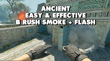 B Rush on Ancient is EASY with this Nade Combo! #counterstrike2 #cs2 #cs2gameplay