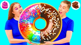 Gummy Donuts vs Chocolate Donuts vs Real Donuts Challenge | Funny Moments by BooGaGa screenshot 3