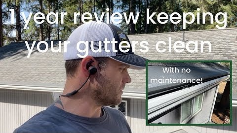 GUTTER HELMET REVIEW - do they work? Yes! Tired of cleaning your gutters? Then this is for you!