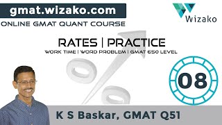 GMAT Rates |  Work Time  Word Problem | GMAT Sample Questions | GMAT 650 level Question
