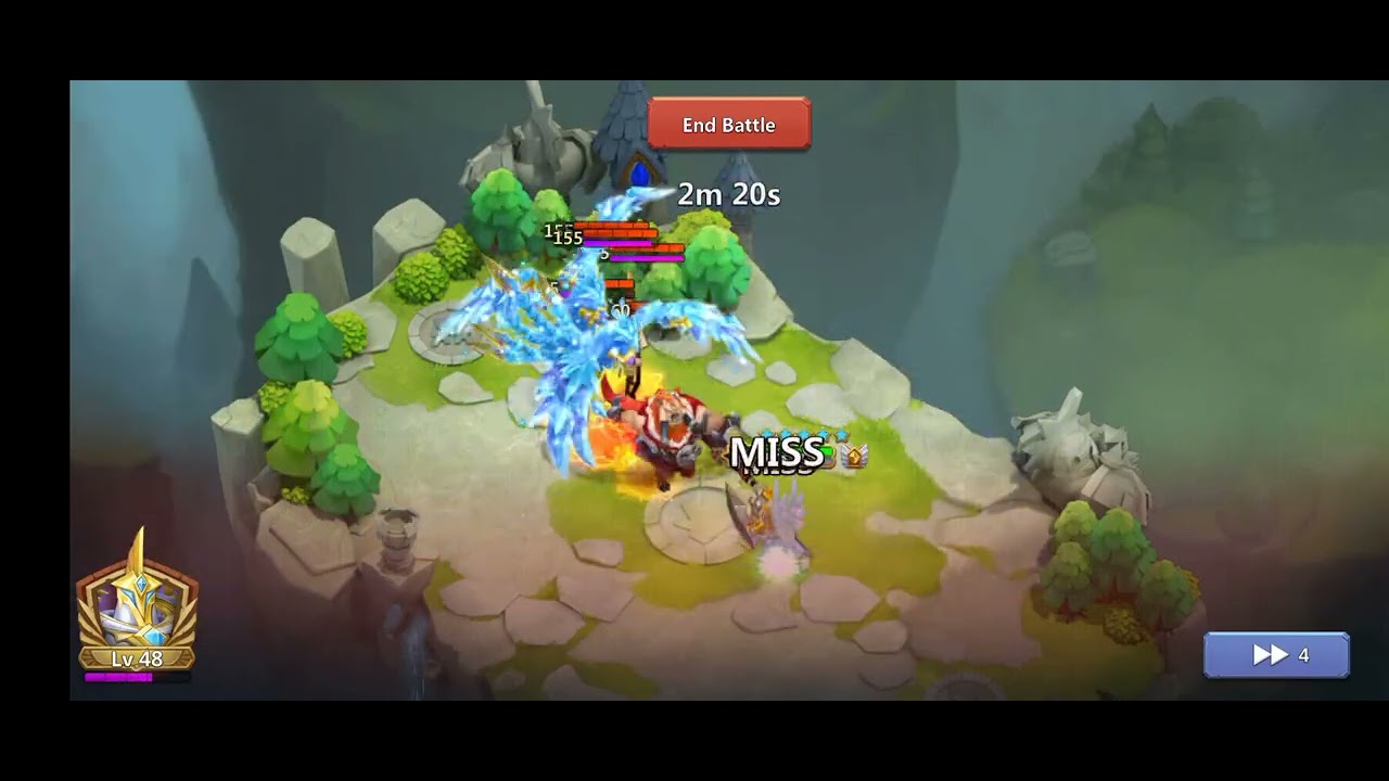 Castle clash angel vs Boss 😂