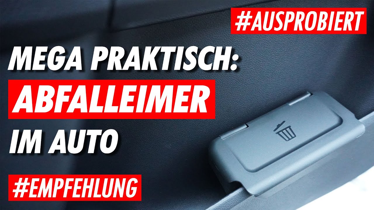 💁‍♂️ Empfehlung: Mülleimer/Abfalleimer 🗑 fürs Auto 🚗 (VW, SEAT, SKODA) 