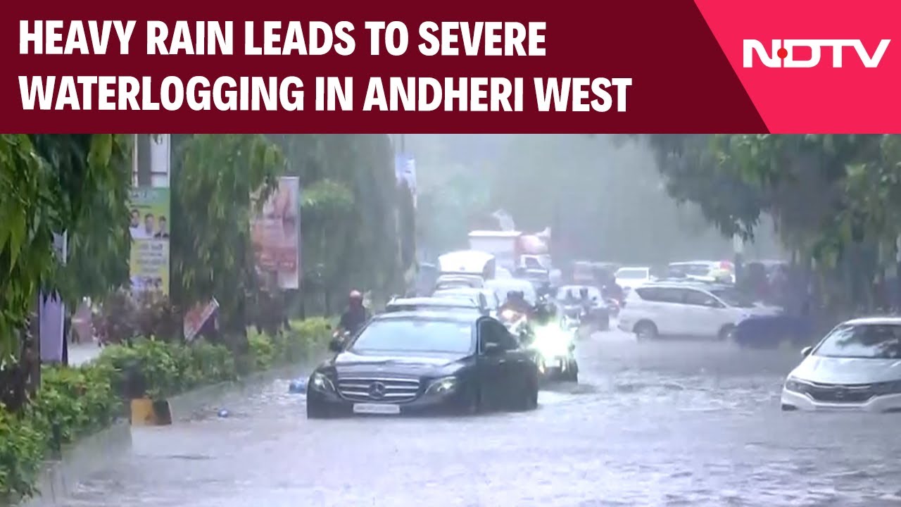 Mumbai Rain News | Heavy Rain Leads To Severe Waterlogging On Veera Desai Road In Andheri West