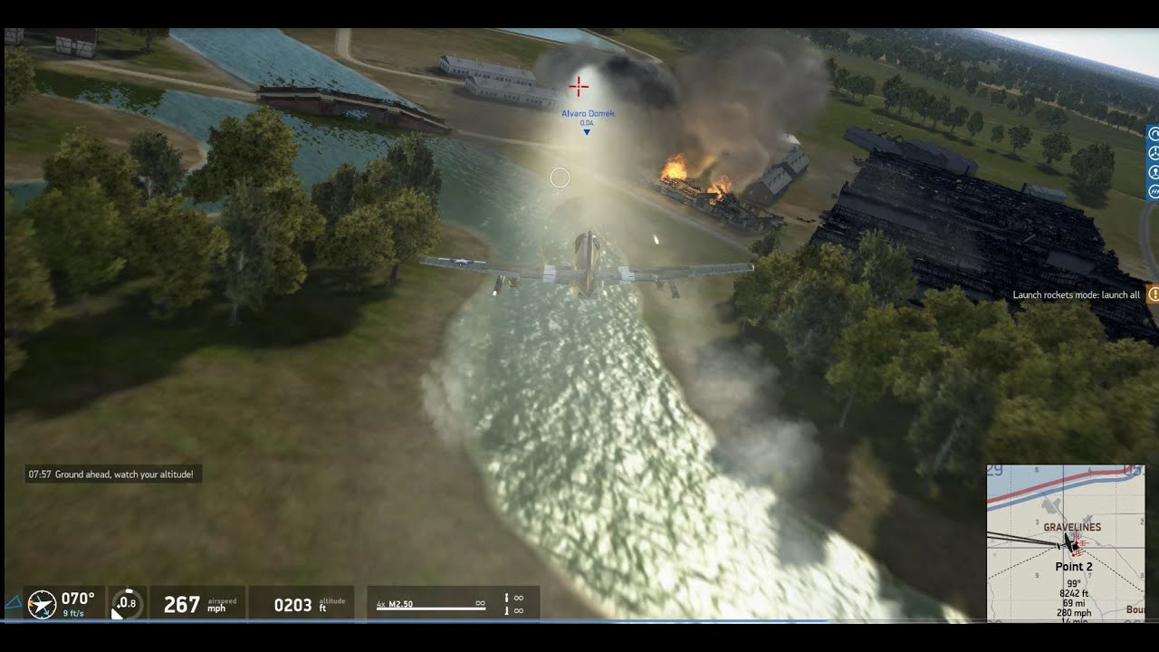 IL 2 Sturmovik American Alvaro Domek Escort Bombers to the French town of Gravelines