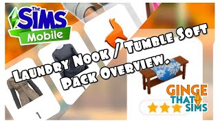 LAUNDRY NOOK / TUMBLE SOFT PACK OVERVIEW. | The Sims Mobile 🎁👔 screenshot 4
