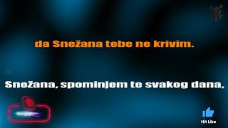 Snežana - Karaoke version with lyrics