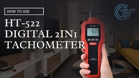 How to Use Digital 2 in 1 Tachometer Photoelectric Contact