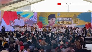 Presiden Jokowi Hadir di Lapangan Maron Genteng Banyuwangi Pada Acara 'Matur Nuwun Pak Jokowi'