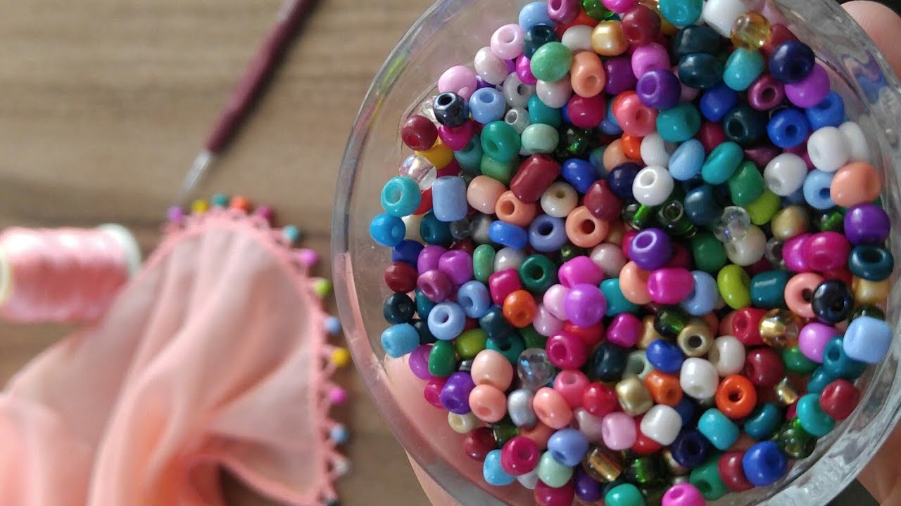 71- Taş boncuklardan çok zarif örneğim