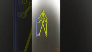 Foldable X-Type Linkage Mechanism Design | Mechanical Principle Animation