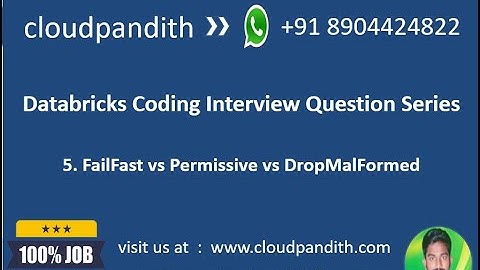 5. Interview Question : Databricks | Spark | Delta : Handle Bad Records Using FailFast | Permissive