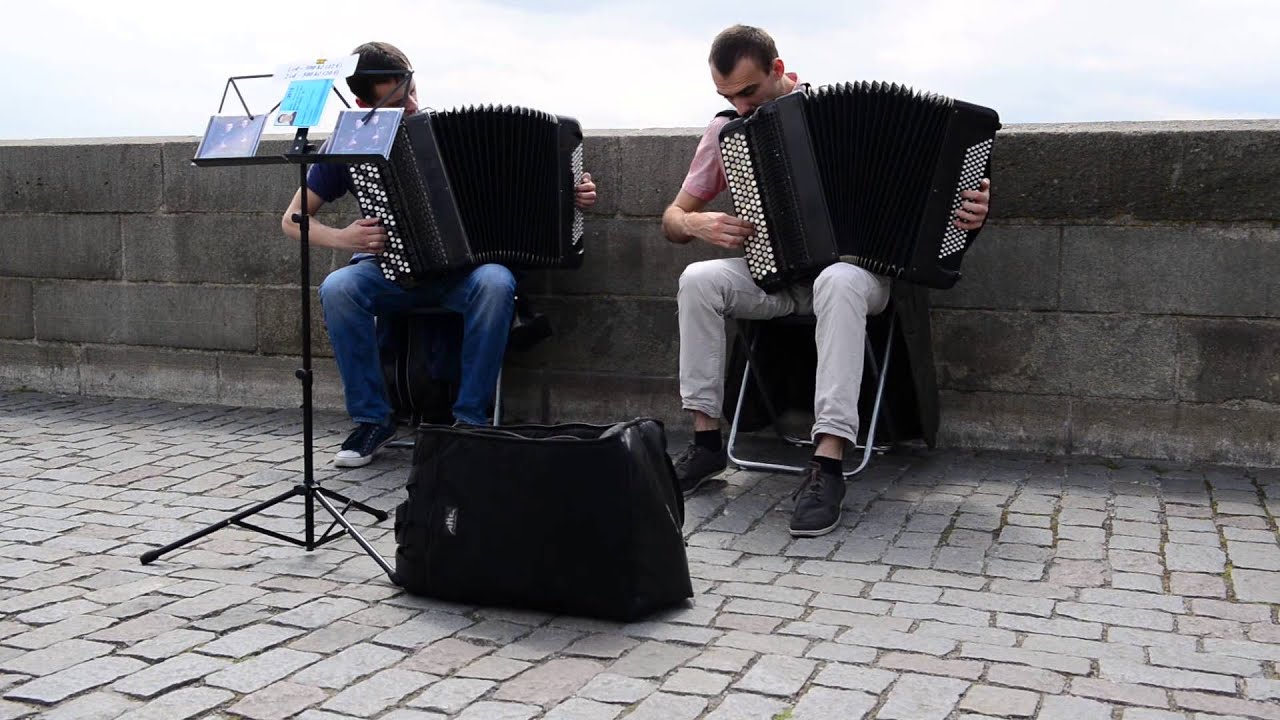 Street musicians Playing Accordions in Prague, Czech Republic YouTube