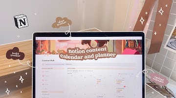 NOTION TUTORIAL 💡🖥️ Content Calendar and Planner 🧠