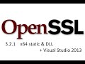 Компиляция openssl-3.2.1 (x64, static & dll) в Visual Studio 2013