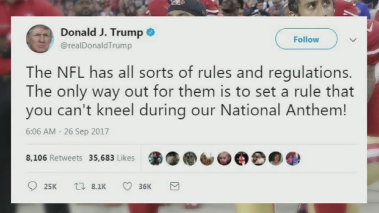 Tweets over NFL controversy