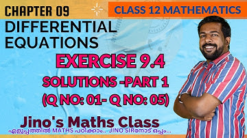 Differential equations | Exercise 9.4 Solutions | Part 1