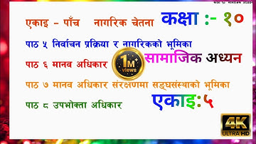 class 10 social chapter 5 exercise part2|एकाइ ५ नागरिक चेतना भाग २  Nagarik chetana social studies