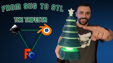 How i used INKSCAPE, FREECAD and BLENDER to customize this 3D Print.