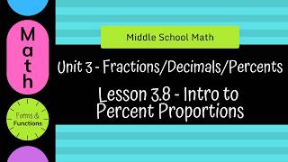 3.8 - Intro Percent Proportions