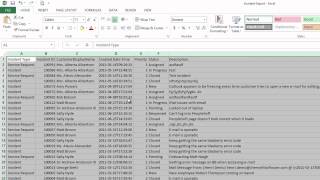 How to Export a Grid and Create a Pivot Table in Cherwell