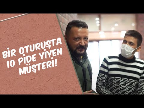 Bir Oturuşta 10 Pide Yiyen Müşteri! | Mustafa Karadeniz