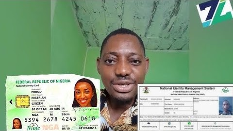 How to Print your NIN slip to NIMC Plastic ID card