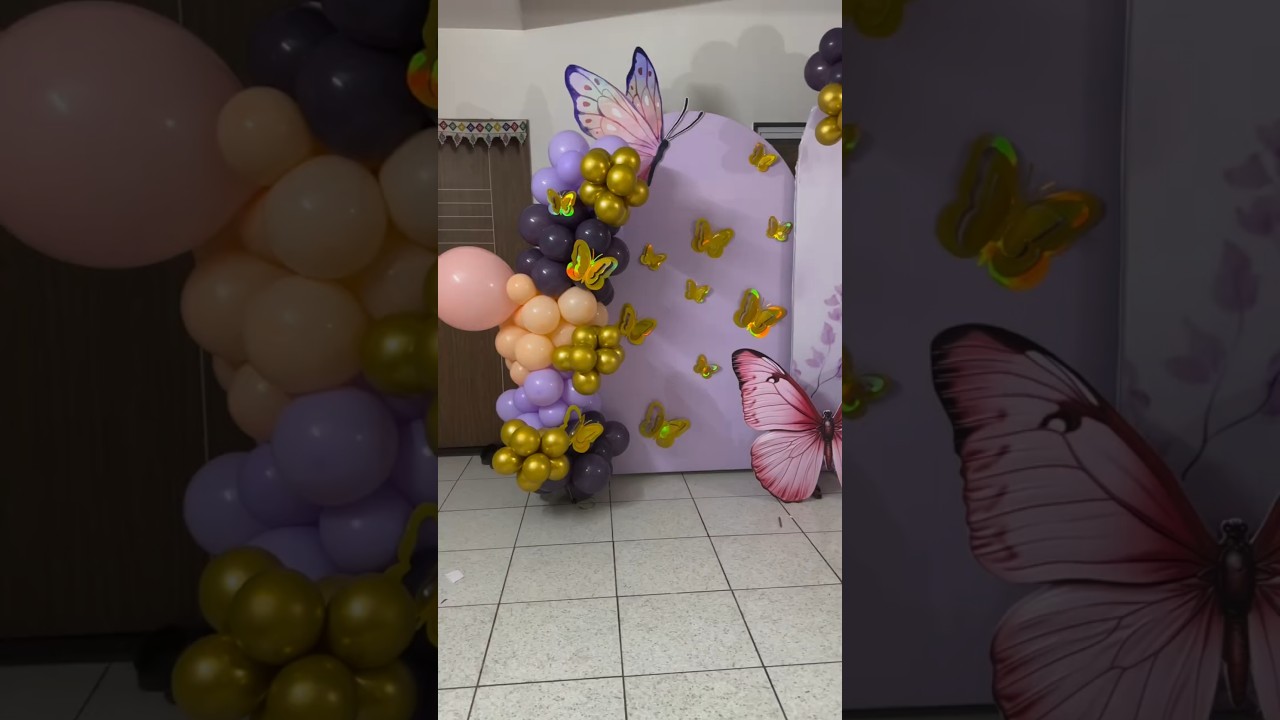 🦋✨ Butterfly Theme Party Decoration in Lucknow | A1DECORATION 🎈🎉