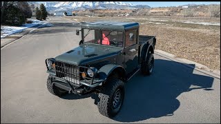 1951 Dodge M37 Power Wagon Restomod Mopar Stroker Fuel Injected 408 V8 on 37" tires For Sale