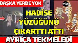 Hadise Yüzüğünü Küpesini Fırlattı Eski Eşine Sahneden Anlamlı Mesaj ?