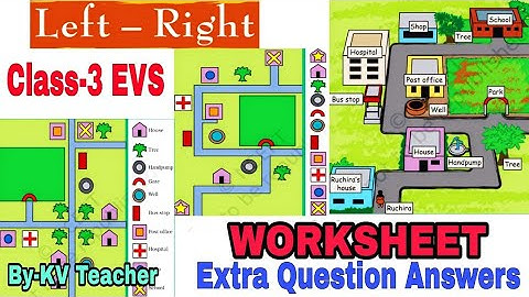 WORKSHEET/ Left Right / Class-3 EVS Extra Questions Answers for kendriya Vidyalaya Students NCERT