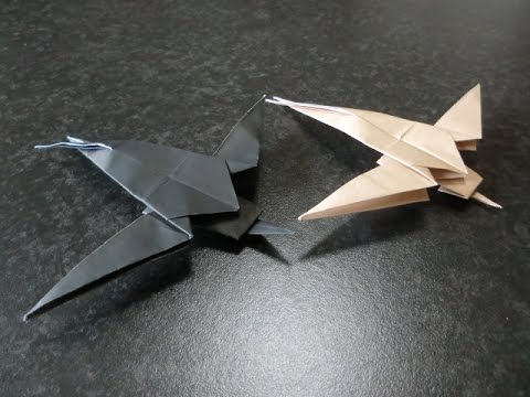 折り紙 つばめの折り方 How To Origami Tsubame Swallow Youtube