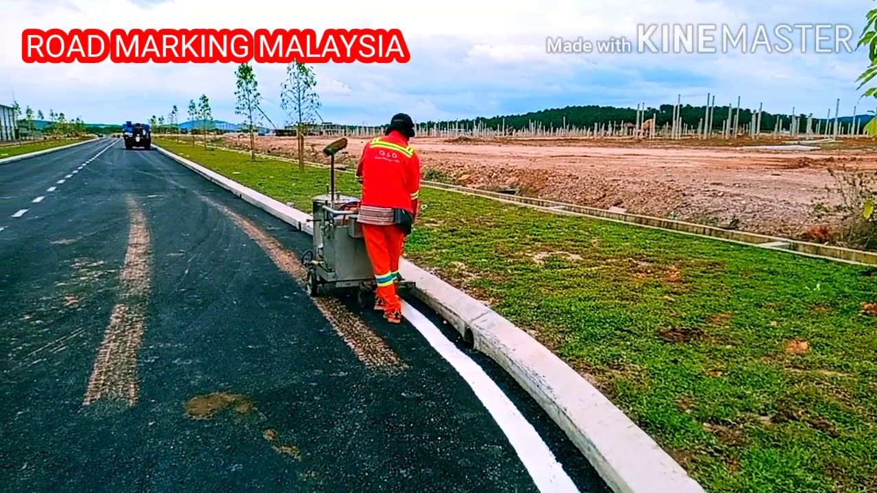 ROAD MARKING MALAYSIA SUJANA PERDANA SG. BULOH THERMOPLASTIC EDGE LINE