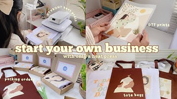Start your own business with only a HeatPress 2025 👕| Clothing & Totebag | Guide l Philippines