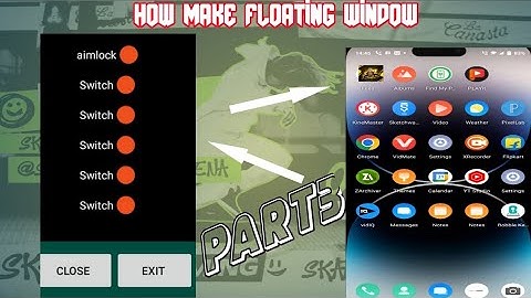 how to make floating window free fire injector create in sketch were part3 #hack