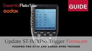 How To Upgrade the PiXAPRO ST-IV or Godox XPro Flash Trigger Firmware