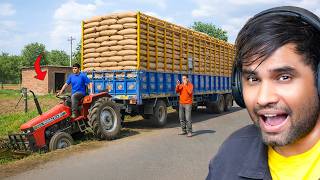 HEAVY LOAD TRAILER STUCK IN MY INDIAN VILLAGE.. screenshot 3
