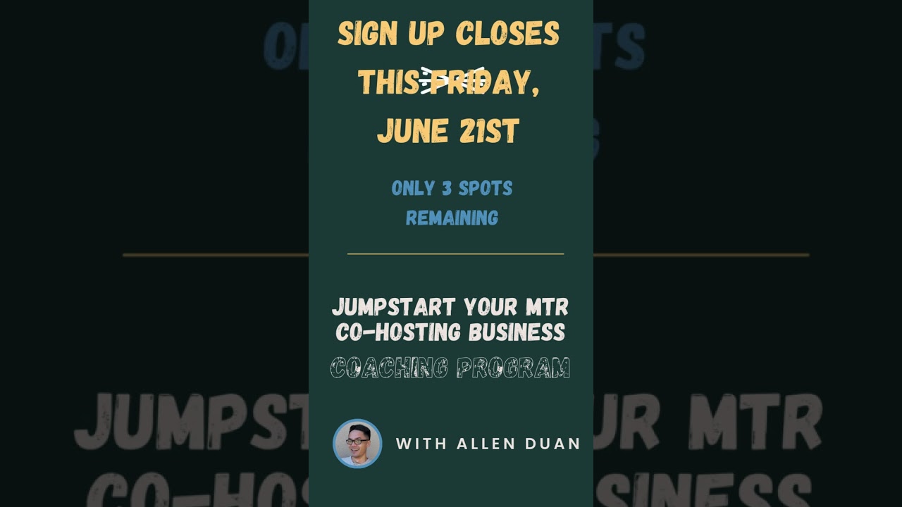 Co-Hosting Coaching Program - 3 Spots Remain - Sign-up By June 21st