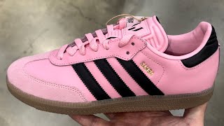Adidas Samba Inter Miami CF Home Pink Lionel Messi Shoes