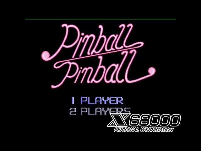 X68000 】 Pinball Pinball / ピンボール ピンボール - YouTube