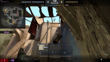 CS:GO Mirage 7hp 1v4 Clutch [LE/LEM Matchmaking]