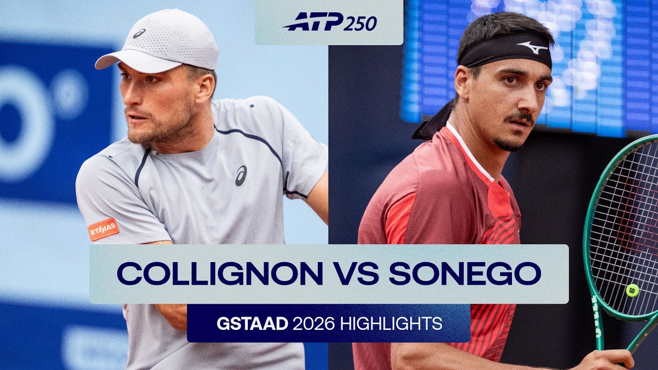 Raphael Collignon vs Lorenzo Sonego Highlights | Gstaad 2026 Round 2