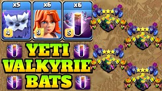 Yeti Valkyrie Strategy!! Th14 Yeti Valkyrie Bat Spell Attack Strategy - Th14 Attack Strategy | COC