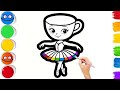 Ballerina Cappuccina Drawing, Painting and Coloring For Kids & Toddlers_ Child Art