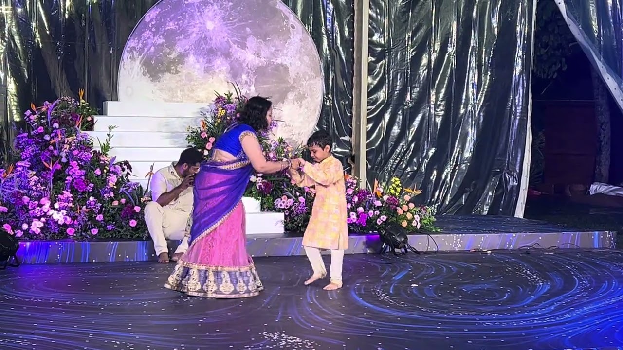 Mom son Sangeet dance for wedding. Ye kaisa ladka hai and meri duniya tu hi te